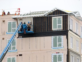 Horizon Housing's Glamorgan affordable housing project was photographed under construction on Thursday March 22, 2018.  Gavin Young/Postmedia