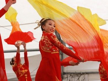 Dancers helped with the official opening of Panda Passage at the Calgary Zoo on Monday May 7, 2018.