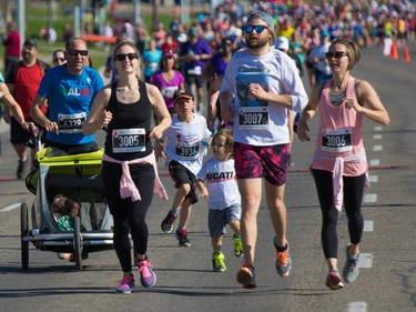 About 6000 runners, walkers and riders took part in the annual Sport Chek Mother's Day run at Chinook Centre on Sunday May 13, 2018. The event is a fundraiser for the neonatal intensive care units in Calgary.