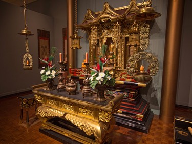 A Jodo Shinshu Buddhist Shrine in the Glenbow Museum's Art of Asia exhibit was photographed on Wednesday, May 24, 2018. After about 30 years the long running exhibit will soon end.