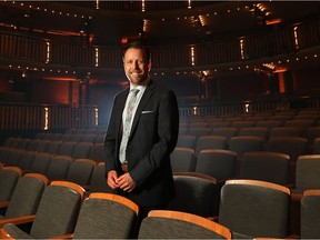 New Alberta Theatre Projects artistic director Darcy Evans was photographed in the Martha Cohen Theatre on May 24, 2018.  Gavin Young/Postmedia