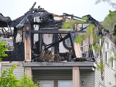 An early morning four alarm fire caused extensive damage to a condo complex in Inglewood on Wednesday May 30, 2018.