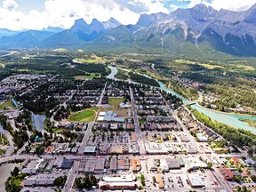 Downtown Canmore on July 1, 2015.