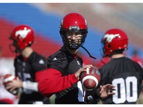 Quarterback Ricky Stanzi during Calgary Stampeders training camp at McMahon Stadium in Calgary, on Sunday May 20, 2018. Leah hennel/Postmedia