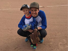 Justin Francis, 32, pictured with his three-year-old son. Photo courtesy of Rachel Francis.