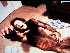 David Naughton as a monster in a sequence of the film An American werewolf in London. (Digital Press Photos)