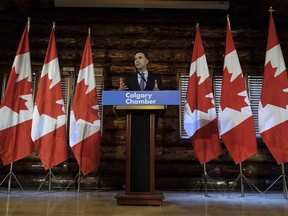 Minister of Finance Bill Morneau speaks to the media in Calgary, Alta., Wednesday, May 30, 2018.THE CANADIAN PRESS/Jeff McIntosh ORG XMIT: JMC102