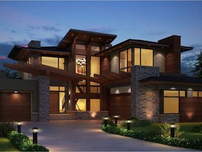 A rendering of the V'dara show home by New West.