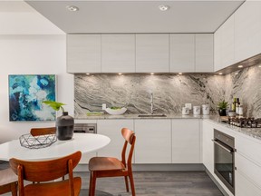 The kitchens at Park Point feature stunning backsplashes.