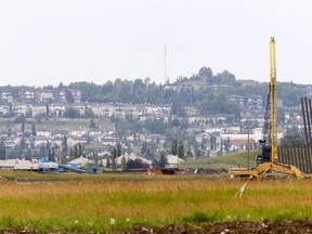 The ring road, and Calgary city limits, seen on Tsuut'ina Nation land on July 10, 2017.