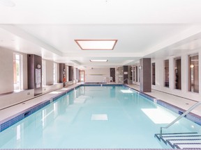 The swimming pool is one of the many amenities at Sanderson Ridge.