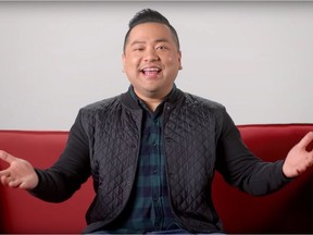 Calgary's Andrew Phung, of the CBC sitcom Kim's Convenience, stars in a new video campaign by Calgary Economic Development that attempts to show Canadians how the energy industry benefits them in their everyday lives. (Screenshot)