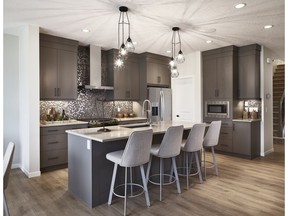 The kitchen in the Sonoma II by Calbridge Homes in Legacy.