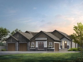 A rendering of one of the Swift Creek Villas by Homes by Avi in Elbow Valley.