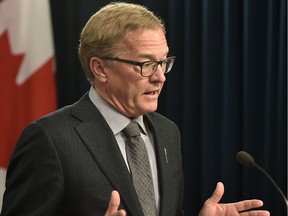 Education Minister David Eggen announces a new compensation framework for school superintendents whose compensation will be more align with executive pay in other public sectors, at the Alberta Legislature in Edmonton June 1, 2018.