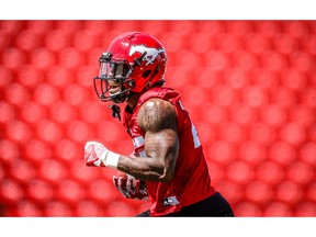 Calgary Stampeders Don Jackson during practice on Wednesday, June 13, 2018. Al Charest/Postmedia