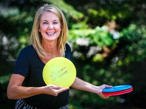 Treasure Richardson is looking forward to the officially opening of the David Richardson Memorial Disc Golf Park in honour of her late husband this weekend. The new 11-hectare park, located in Royal Oak in the city's northwest, is an 18-hole, par - 66 course. Al Charest/Postmedia