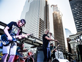 Big Slam music event features bands, yoga, skateboarding and other activities downtown.