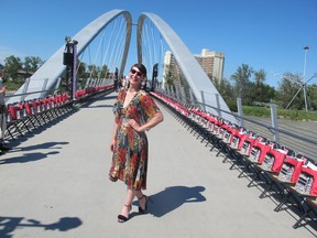 The show must go on and so it did - albeit a day later. Monsoon  conditions on June 23 had PARKSHOW 2018 organizers scrambling to re-schedule the outdoor fashion show and market to the next day. Pictured is  Kara Chomistek,  PARK co-founder.