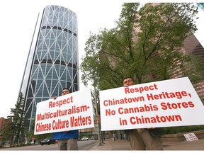 Members of the Calgary's Chinatown will voice their concerns on the impact cannabis stores will have on the community at a rally in James Short Park on Saturday.