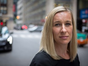 Former Canadian Olympic skier Allison Forsyth poses for a portrait in Toronto on Wednesday, June 6, 2018. A former Olympic skier who alleges she was sexually abused by Bertrand Charest in 1997 and 1998 when she was a teenager says she was encouraged to keep quiet to avoid losing sponsorships.