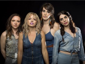 All-girl band Nice Horse. From L to R: Tara McLeod, Katie Rox, Krista Wodelet, Brandi Sidoryk.