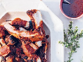 Smoky Honey Chipotle Ribs from Feast from the Fire by Valerie Aikman-Smith.
