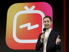 Kevin Systrom, CEO and co-founder of Instagram, prepares for Wednesday's announcement about IGTV in San Francisco on June 19, 2018. Facebook's Instagram app is loosening its restraints on video with a new channel that will attempt to lure younger viewers away from Google's YouTube and pave the way to sell more advertising.