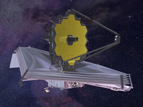 This 2015 artist's rendering shows the James Webb Space Telescope. On Wednesday, June 27, 2018, NASA announced that the next-generation telescope will now fly no earlier than 2021 and the its lifetime cost is now expected to reach nearly $10 billion.