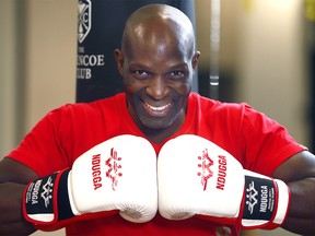 Calgary Kickboxer, Philip Ndugga is hosting a fundraiser on Friday for his charity that provides school supplies, builds schools and other things for school kids in his home country of Uganda, through his charity called Sssubi Foundation in Calgary on Thursday June 7, 2018. Darren Makowichuk/Postmedia