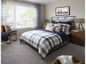 The master bedroom in the Otto show home by Hopewell in Mahogany.
