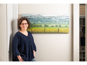Terri Heinrichs appreciates the platform Baywest Homes is providing to artists in the Calgary area.