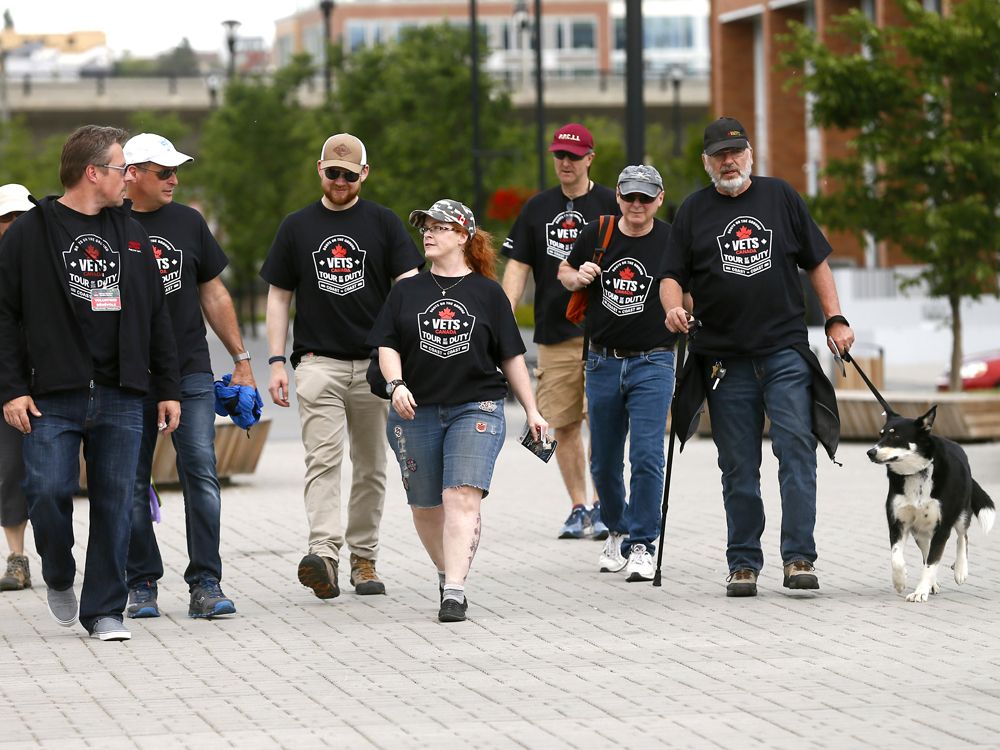 Calgarians walk to raise awareness of homeless vets | Calgary Herald