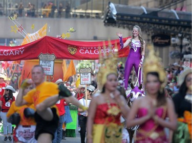 A performer during the 2018 Calgary Stampede Parade in Calgary, on Friday July 6, 2018. Leah Hennel/Postmedia