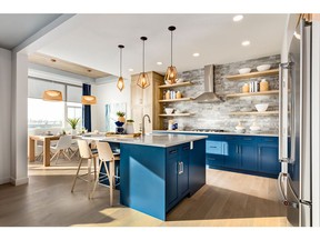 The kitchen in the McCormick show home by Homes by Avi in King's Heights.