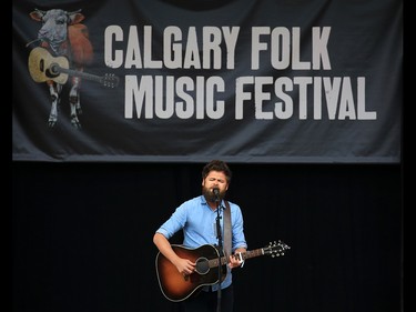 Michael David Rosenberg better known by his stage name Passenger performs at the Calgary Folk Festival on opening night, Thursday July 26, 2018. 
Gavin Young/Postmedia