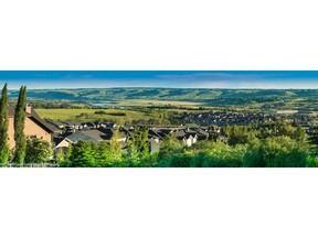 An example of the views — in this case, north at the river valley — available from land in the new Crestmont View development.