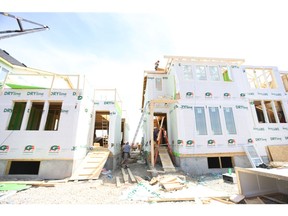 The Edmonton area leads the Calgary area in new construction of single-family homes this year.
Postmedia file photo
