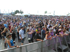 The crowd is jammed in as Goo Goo Dolls perform on stage in Calgary Wednesday, July 11, 2018 at RoundUp Music Festival at Shaw Millenium Park. Jim Wells/Postmedia