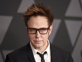 FILE - In this Nov. 11, 2017 file photo, filmmaker James Gunn arrives at the 9th annual Governors Awards in Los Angeles. Gunn has been fired as director of ìGuardians of the Galaxy 3î because of old tweets that recently emerged where he joked about subjects like pedophilia and rape. Walt Disney Studios Chairman Alan Horn said in a statement Friday, July 20, 2018, that the tweets are indefensible, and the studio has severed ties with Gunn. (Photo by Jordan Strauss/Invision/AP, File) ORG XMIT: NYET530