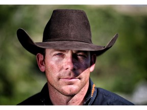 Bull rider Scott Schiffner poses for a photo at the Calgary Stampede on Thursday July 12, 2018. Leah Hennel/Postmedia