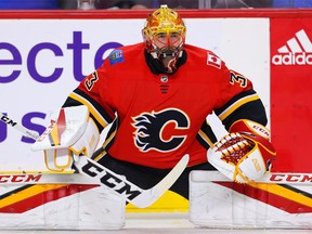David Rittich of the Calgary Flames