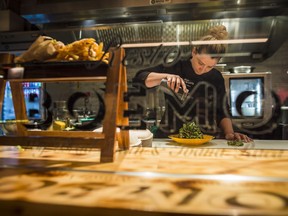 Chef Ivana Raca poses for a photo at her booth Resto Boemo at the Assembly Chef's Hall in Toronto on Monday, July 9, 2018.