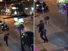 Video screen shot of the gunman who opened fire in Toronto's Greektown