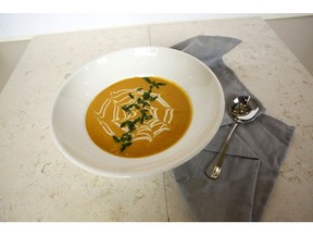 Acorn Squash and Apple Soup for ATCO Blue Flame Kitchen for Sept. 12, 2018; image supplied by ATCO Blue Flame Kitchen