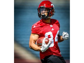 Calgary Stampeders Reggie Begelton during practice on Wednesday, June 13, 2018. Al Charest/Postmedia