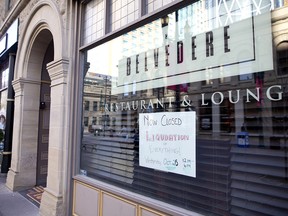 The Belvedere was one of several high-profile restaurants to close in Calgary last year. A recent labour market review by the city estimates that the accommodation and food services industry lost 8,800 jobs between July 2017 and July 2018.