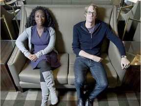 Authors Esi Edugyan  and Patrick deWitt.