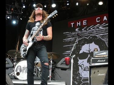 Jaren Johnston from the southern rock band The Cadillac Three, performs at the 3rd annual Country Thunder music festival held at Prairie Winds Park in northeast Calgary Friday, August 17, 2018. Dean Pilling/Postmedia