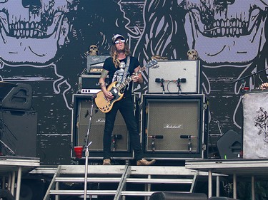 Southern rock band The Cadillac Three, performs at the 3rd annual Country Thunder music festival held at Prairie Winds Park in northeast Calgary Friday, August 17, 2018. Dean Pilling/Postmedia